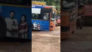 KSRTC LOW FLOOR STUCK THE ROAD Kerala RTC|KSRTC_NTA #youtubeshorts #ആനവണ്ടി #tiktokvideo #bus #short
