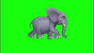 Elephant green screen running animal video #trending #popular #million #vfx #shorts #video