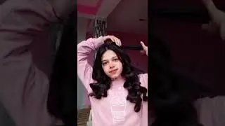 part -2 of heatless curls #viral #youtubeshorts #follow #explore #students #cute #curlyhair