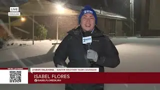 Winter storm conditions in Okmulgee