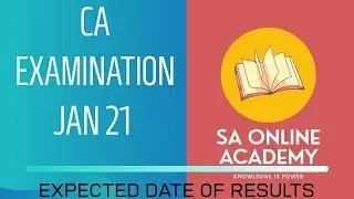 |CA EXAMS JAN 2021 EXPECTED DATE OF RESULTS |