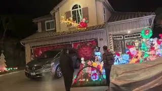 Christmas decorations in Irvine LA