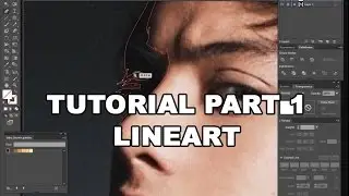 Adobe Illustrator - Vector Portrait LINE ART (Part 1)
