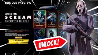 How to Unlock &ldquo;GHOSTFACE&rdquo; OPERATOR BUNDLE in WARZONE! RETURN OF THE SCREAM SKIN IN WARZONE!