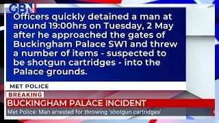 Buckingham Palace 'controlled explosion' | GB News' Ben Briscoe reports from the scene