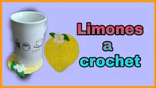 Cómo hacer unos POSAVASOS 🥃de LIMÓN 🍋 tejidos a CROCHET 🧶 paso a paso