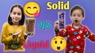 Solid v/s Liquid challenge || Eating challenge|| crazy sisters XYZ 
