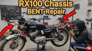 Rx100 chassis alignment at home | yamaha rx100 | rx100 restoration | @Ankityaduvanshi1732 