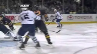 Clarke Macarthur goal. Toronto Maples Leafs vs Buffalo Sabres 4/3/12 NHL Hockey