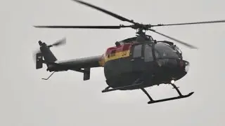 MBB BO-105P1M German Army 86+70 flying Display at RAF Fairford RIAT 2015 AirShow