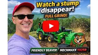 Watch a Stump Disappear | Full Grind &ndash; Friendly Beaver MechMaxx 1025r 4K