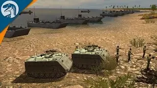 NAVAL LANDING UNDER FIRE | Israel Nation Pack | Wargame: Red Dragon DLC Gameplay