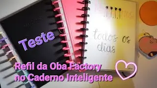 Testando folhas da Oba Factory no Caderno Inteligente 🌷🤍      #cadernointeligente