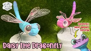 Super cute dragonfly cake topper tutorial!