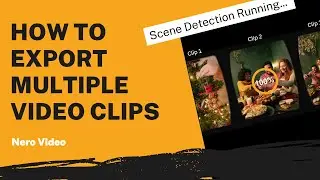 How to Use Scene Detection to Export Multiple Video Clips at Once | Nero Video Tutorial