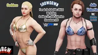Female Bodybuilder Bikini Wrestling Showdown #6 Goddess vs Julie Valentine