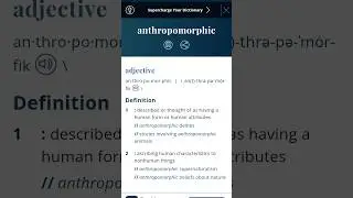Anthropomorphic  meaning #God is Anthropomorphic #Definitions#Definitions
