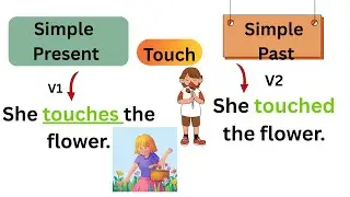 Daily use English sentences/simple present and simple past./ English grammar tenses/ action words.