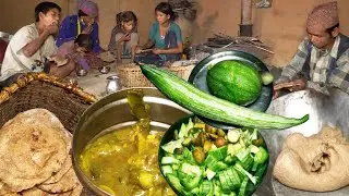 Dharme brother is cooking for his family in the village || rural Nepal @ruralnepall