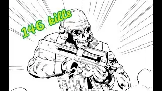 cod mw P90 146 kills/ настрелял 146 килов с p90