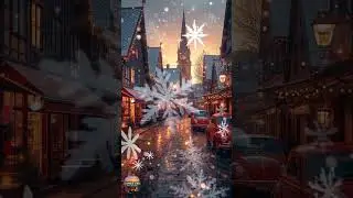 Winter Fairytale Town ❄️✨ Cozy Medieval Streets & Magical Holiday Vibes