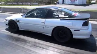 6766 1g Eclipse drag car racing! Nasty awd launches K.P. Tuning