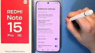 Redmi Note 15 Pro 5G &mdash; Как настроить звуки уведомлений отдельно.