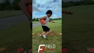 Wide Receiver Drill- Footwork! #footwork #widereceiverdrills #football #footballskills #wrtraining