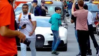 Watch what happens when a $2.5M BUGATTI CHIRON drives through London!