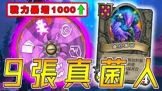 ９張真菌人👾轉盤終極Combo！戰力暴增1000+...神龍瞬間變小蟲子!!!《爐石戰記:英雄戰場》Hearthstone Battlegrounds #1361