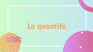 La quantit&eacute;