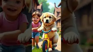 Sad Puppy&rsquo;s Broken Bike Becomes a Legend 🚲🐶✨ | Inspiring Story for Kids  #bravepuppy  #cutedog