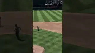 Thrown out from left field#baseball