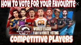 How to vote For Favorite competitive Players | Pubg Mobile eSports Award 2020| Vote for Sc0ut