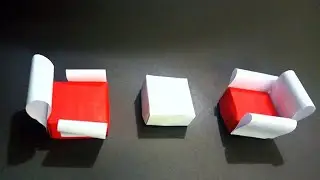 How to make paper sofa | Paper crafts | miniature |Amna's creations
