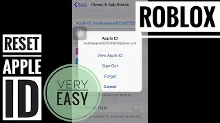 How to reset apple id for play roblox