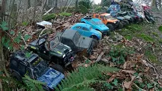 Rc trail trucks post 🎄 event woodland trail Ham hill #rc4x4 #rcfun #rccrawler #rcoffroad #rctrail 