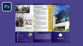 Brosur Lipat 3 dengan Photoshop | Tutorial Photoshop