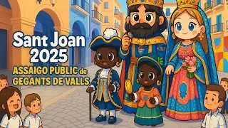 Assaig public dels gegants de Valls... Sant Joan 2025