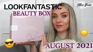 *SPOILER* LOOKFANTASTIC AUGUST 2021 BEAUTY BOX UNBOXING | ROSIE CONNOLLY COLLAB | MISS BOUX