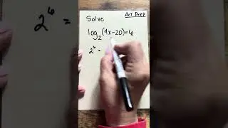 Logarithms #actprep #actmath #algebra