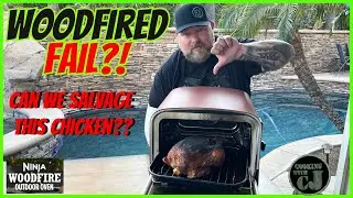 NINJA WOODFIRE OUTDOOR OVEN WHOLE ROASTED CHICKEN!