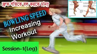 Bowling Speed Increasing Workout (Leg) Session 1 | Cricket Specific Exercise | CRICKET FITNESS