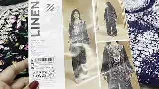 Zellbury Winter Khaddar & Embroidered Linen 2PC Suits | Black Color Stitching Designs | HS Fashions