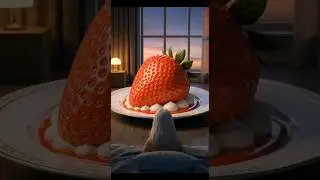 strawberry bed 😄#aishorts #ai #asmr #asmrbed #asmrsounds #cake #strawberry #relax #satisfying