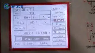 GF106T PORTABLE CT PT ANALYZER with Magnetization curve test