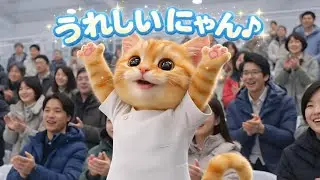 【2回も嬉しいことが？】AI猫の整体師がフィギュアスケーターのもとへ出張マッサージに行く1日に密着。