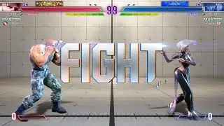 SF6 OnlineGuile (Guile) VS (AKI) Snake Eyez With Frame data