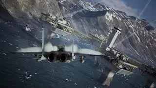 ACE COMBAT 7: SKIES UNKNOWN Fleet Destruction Mission with Cipher's F-15c From Ace Combat Zero: