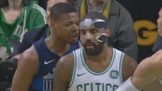 Kyrie Irving, Dennis Smith Jr Double Technical Fouls! Mavs vs Celtics 2017-18 Season